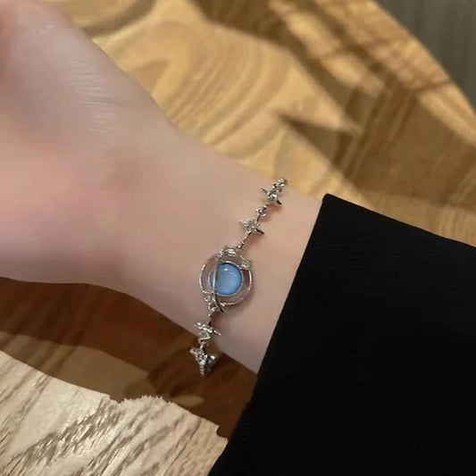 blue bracelet