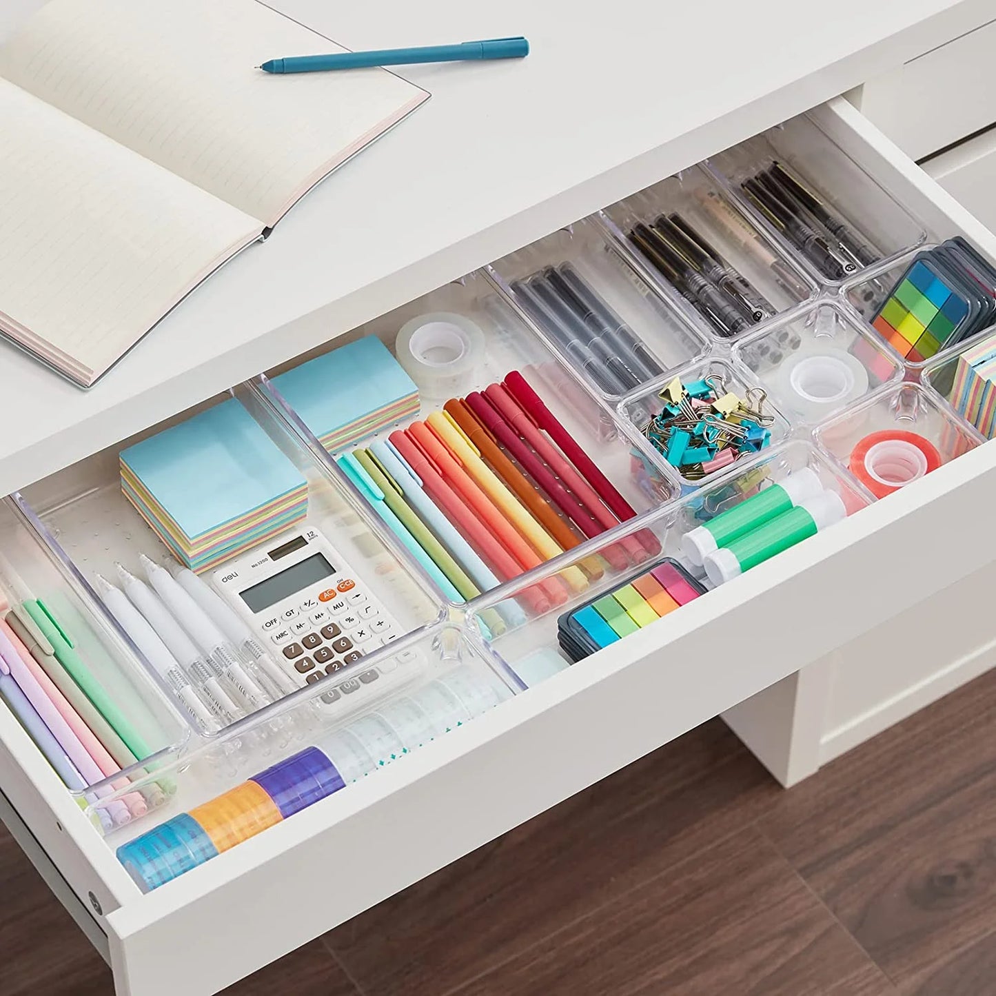 ClearSort TM | Clear Drawer Organizer Tray Set